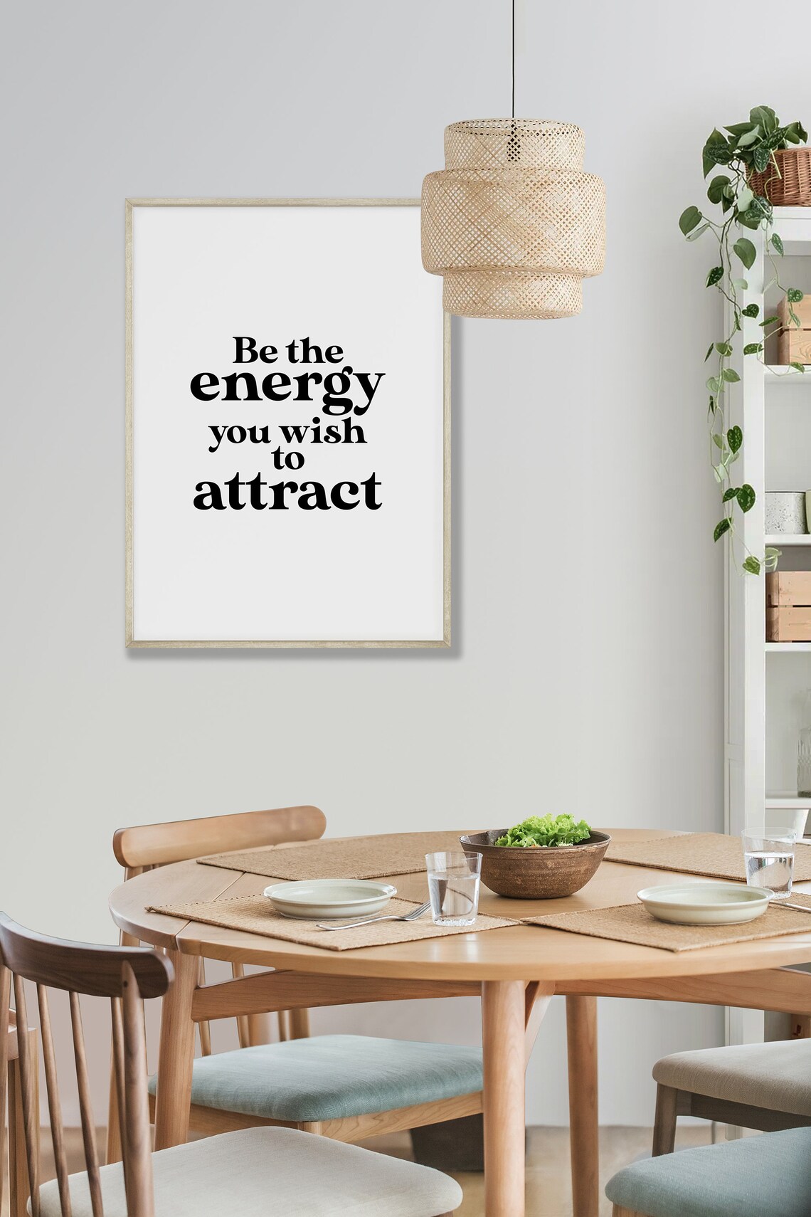 Motivational Poster Be The Energy You Wish To Attract Manifest Wall Art Law Of Attraction Print Affirmation Wall Art Motivational Print - Image 4