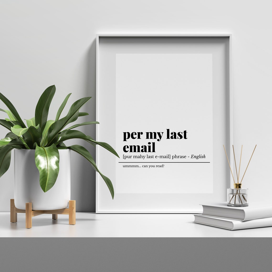 Per My Last Email Funny Office Email Definition Phrase Humor Poster - Image 5
