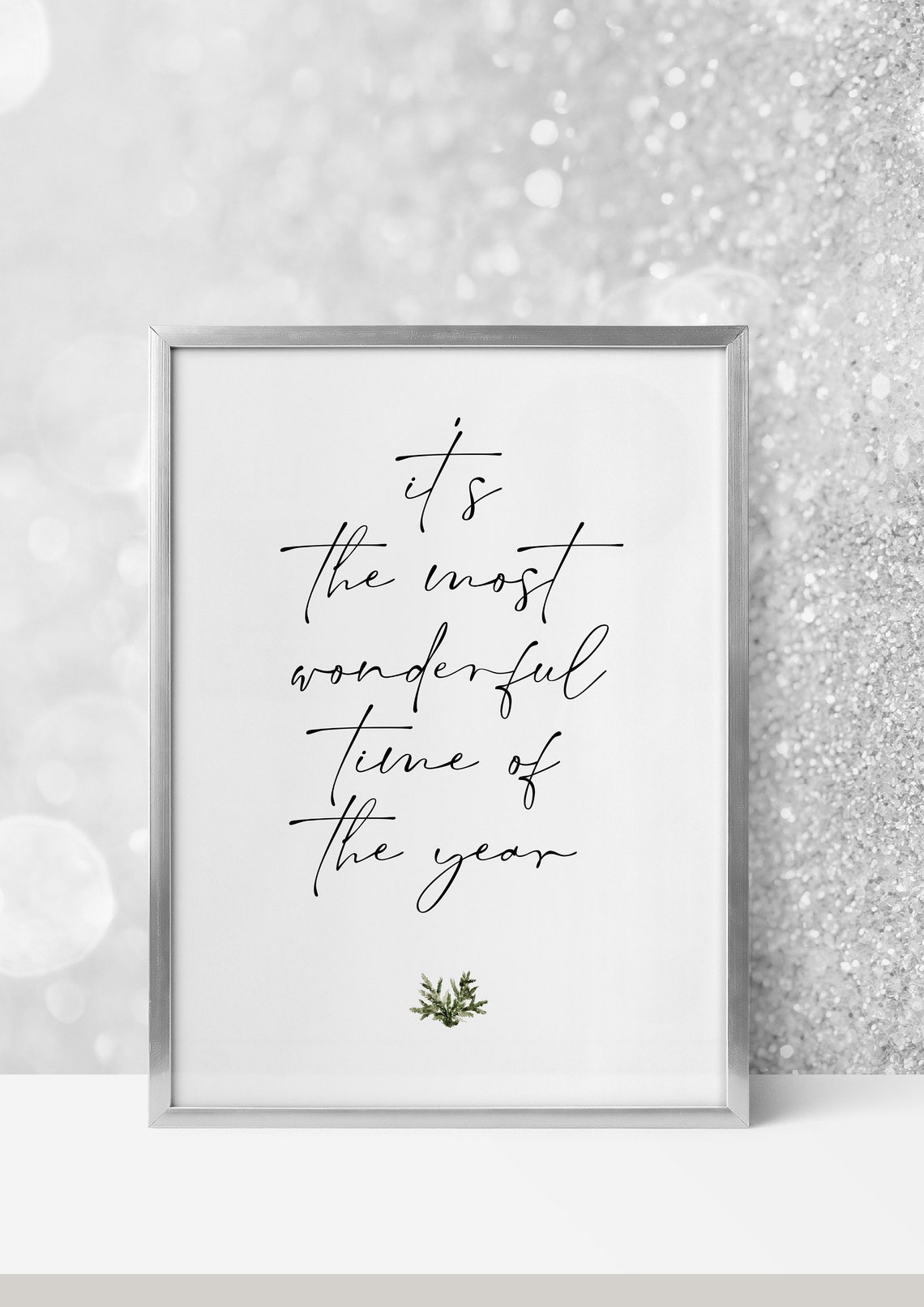 It's the Most Wonderful Time of the Year Christmas Script Poster - Image 5