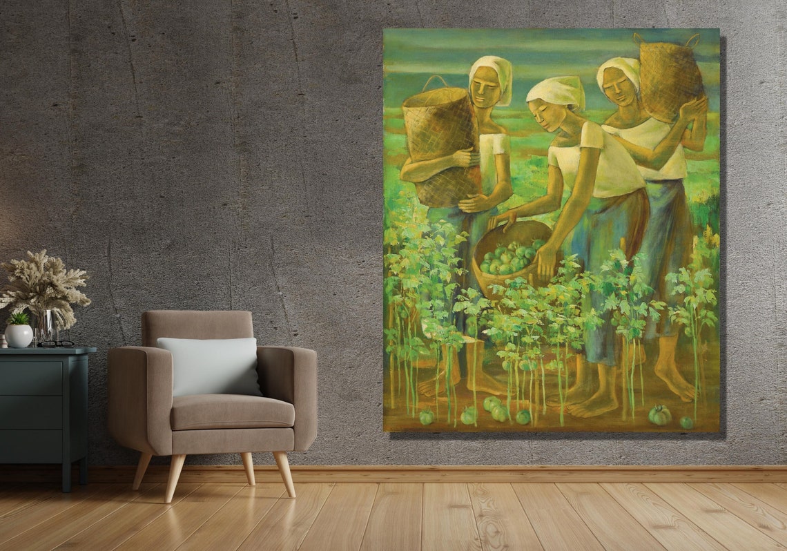 Anita Magsaysay Philippines Anita Magsaysay Philippines Vintage Art Anita Magsaysay Philippines Art Poster Print Surreal Painting Art