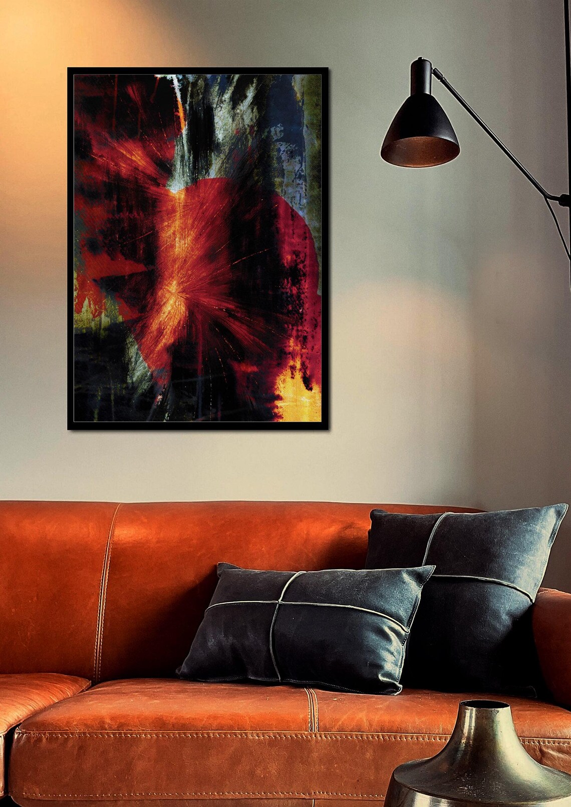 Abstract Mixed Media Artwork, Layered Textures Art Print - Image 3