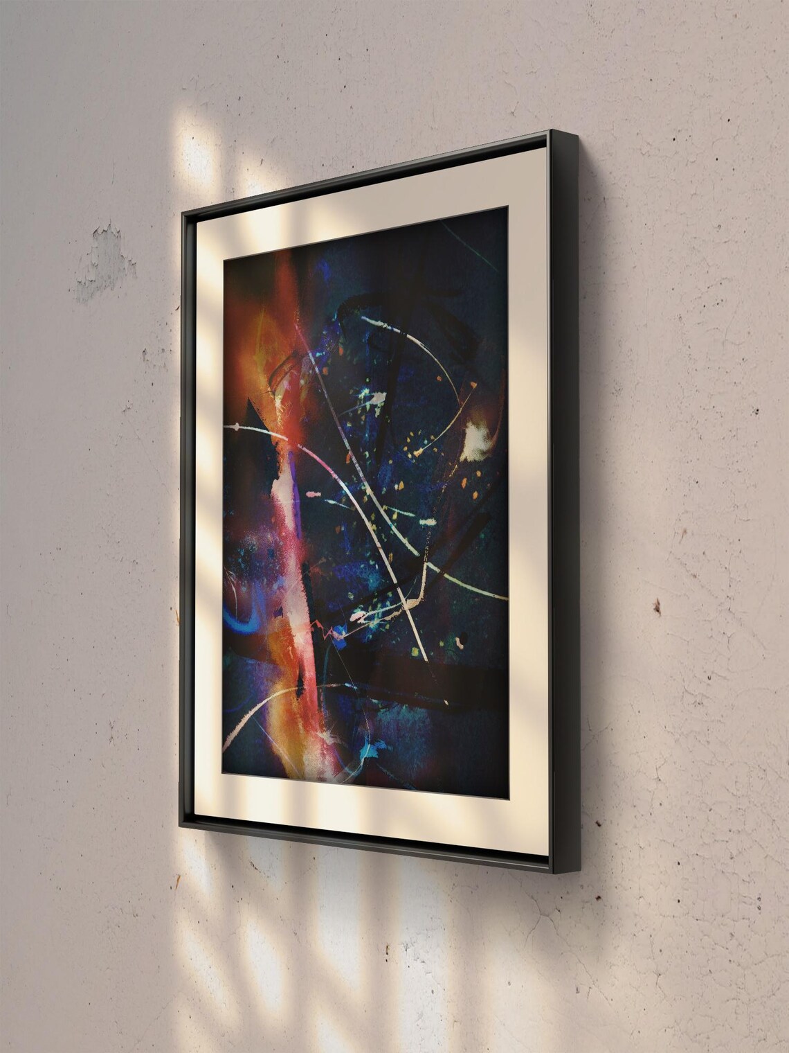 Intersections Abstract Geometric Painting - Image 3