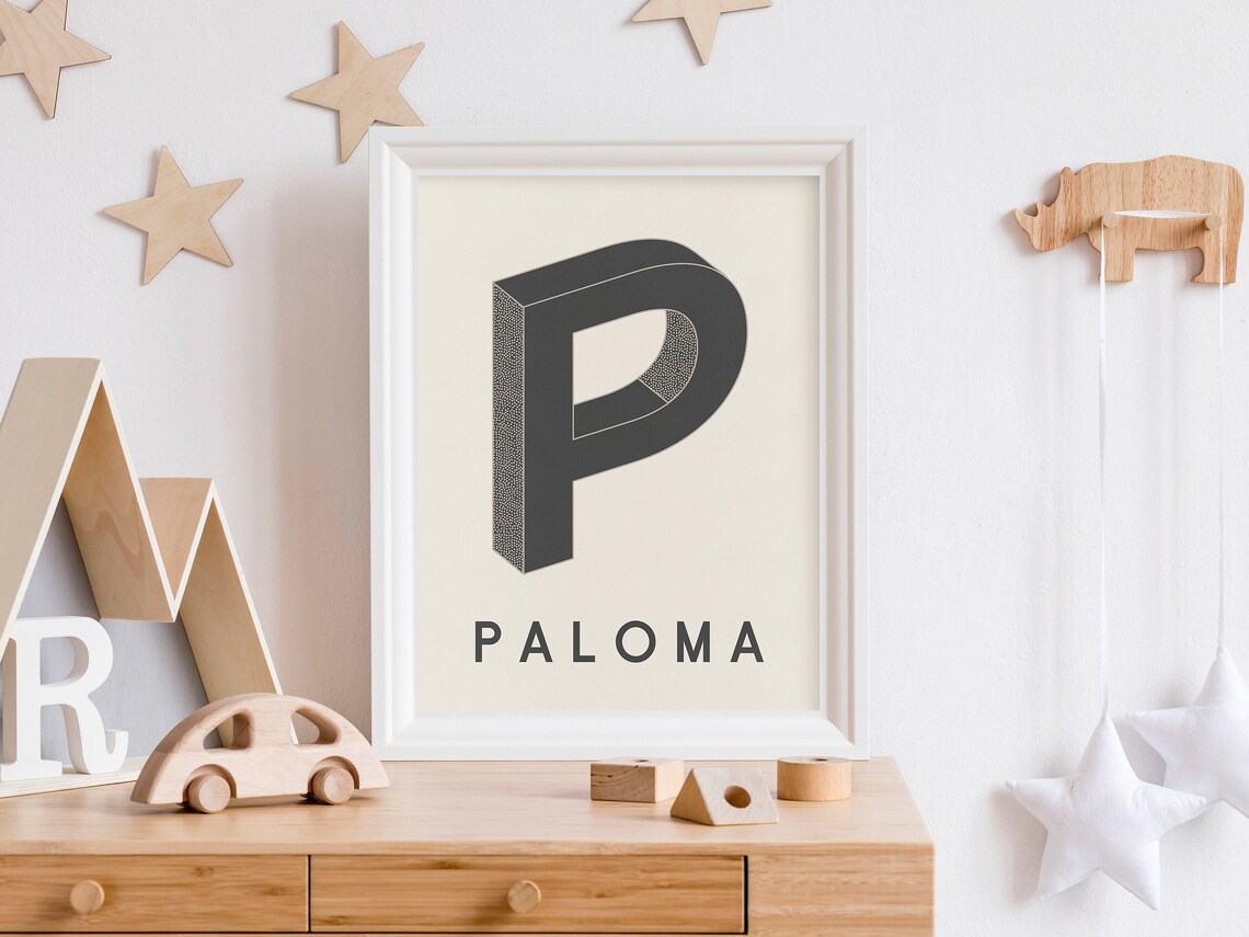 Custom Kids Name Art Retro Playroom Poster - Image 5