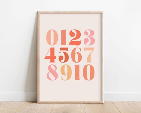 Groovy Alphabet Print Kids Wall Art Boho Toddler Playroom Cute Classroom Poster Girls Nursery Decor Pink Warm Neutrals Retro 70s Font