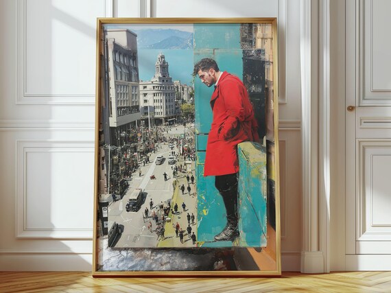 Surreal Cityscape Art Print Moody Urban Scene
