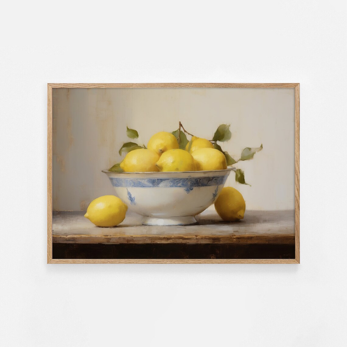Vintage Lemon Still Life, French Country Art Print - Image 2