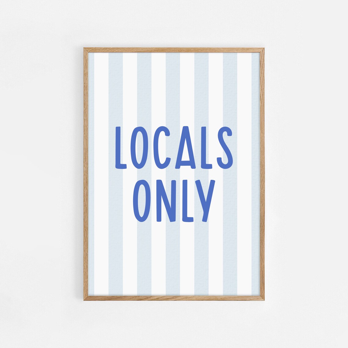 Locals Only Coastal Cowgirl Art Print