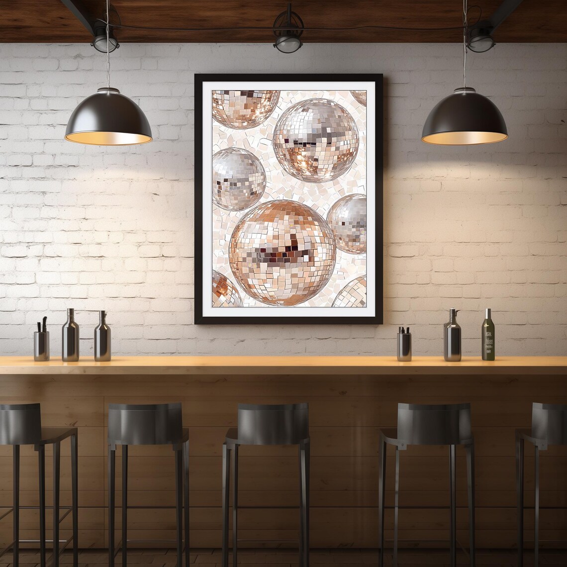 Disco Wall Art, Preppy Dorm Room Decor Poster - Image 4