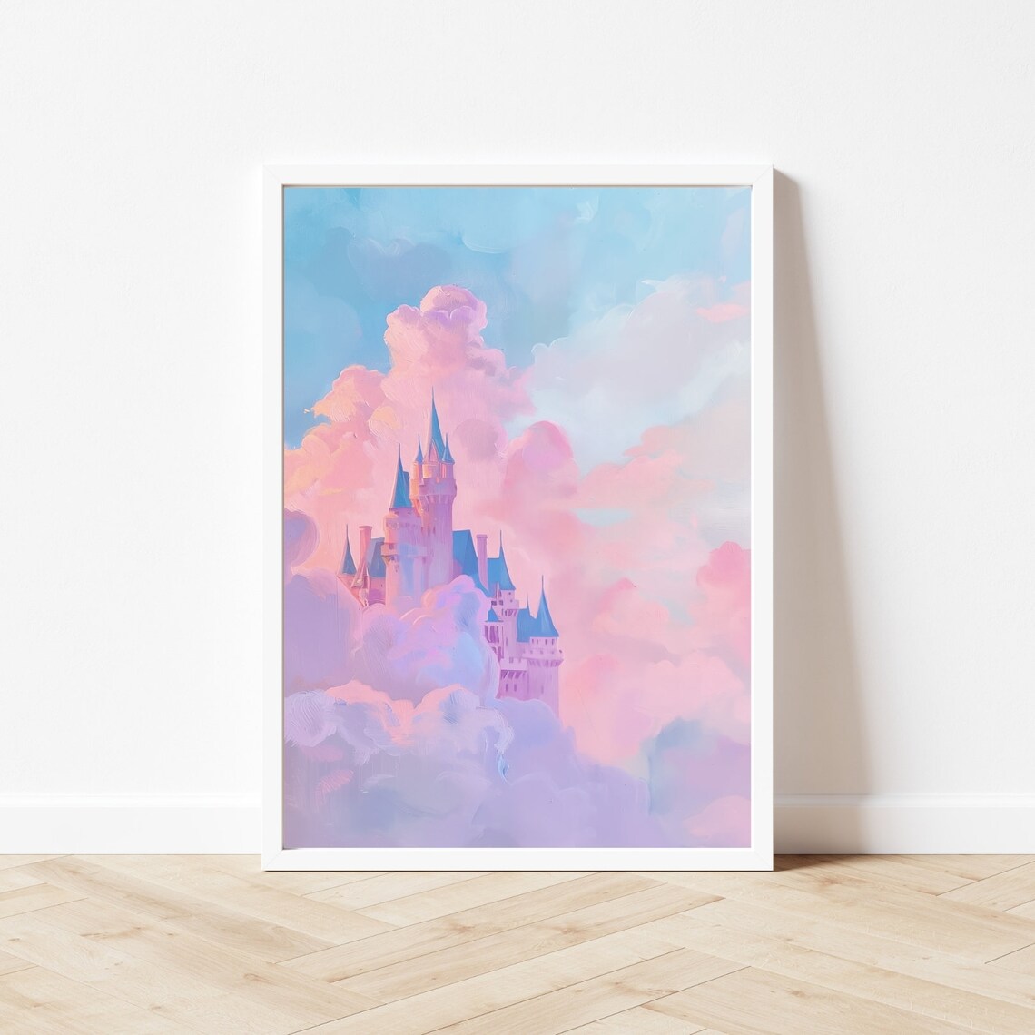 Magic Castle In The Clouds Art Print, Girls Room - Image 2