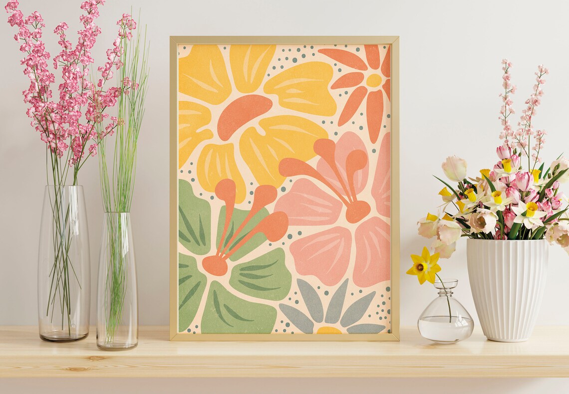 Birth Flower Print, Minimalist Floral Art Print - Image 2