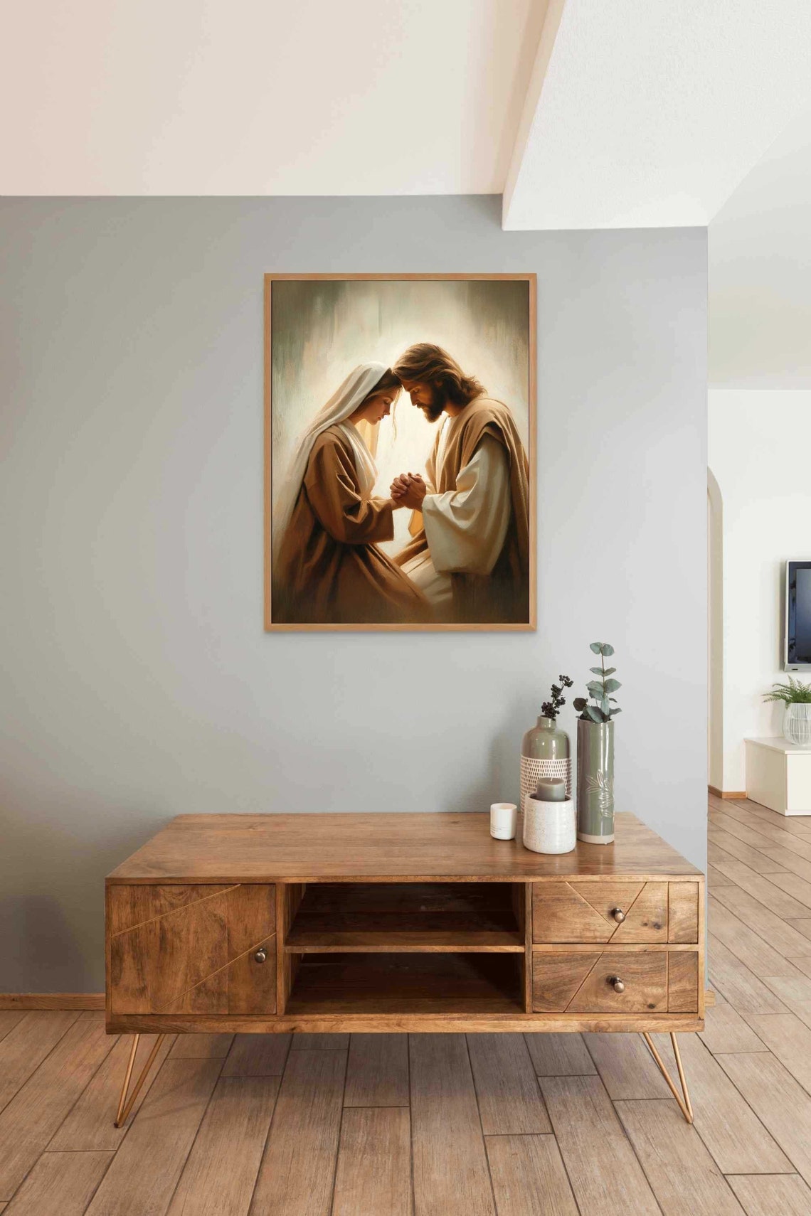 Hard Confessions Christian Wall Art Jesus And Girl Art Picture Of Jesus Lds Wall Art Bible Art Christian Art Jesus Prints Jesus Art - Image 3