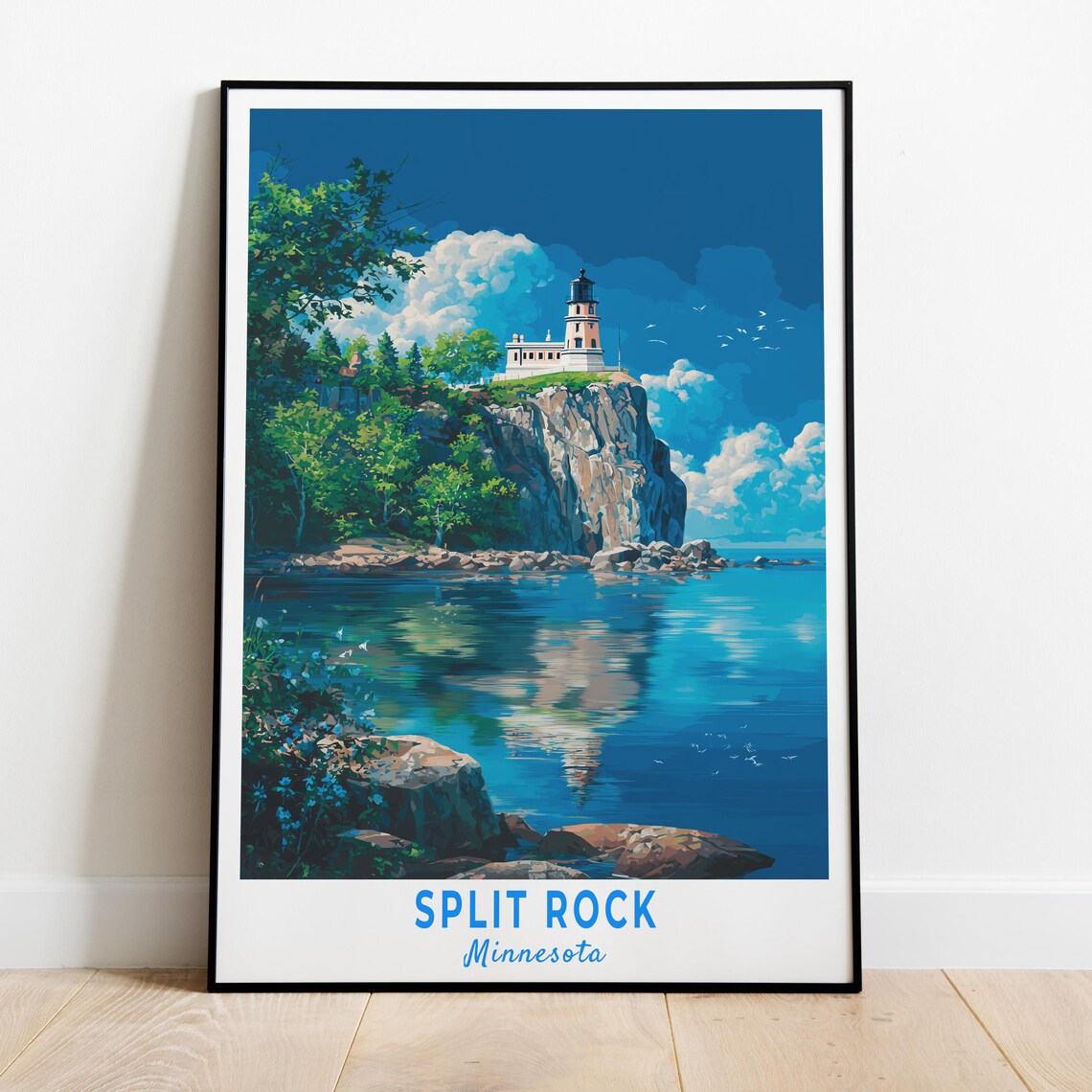 Split Rock Lighthouse Poster, North Shore Minnesota