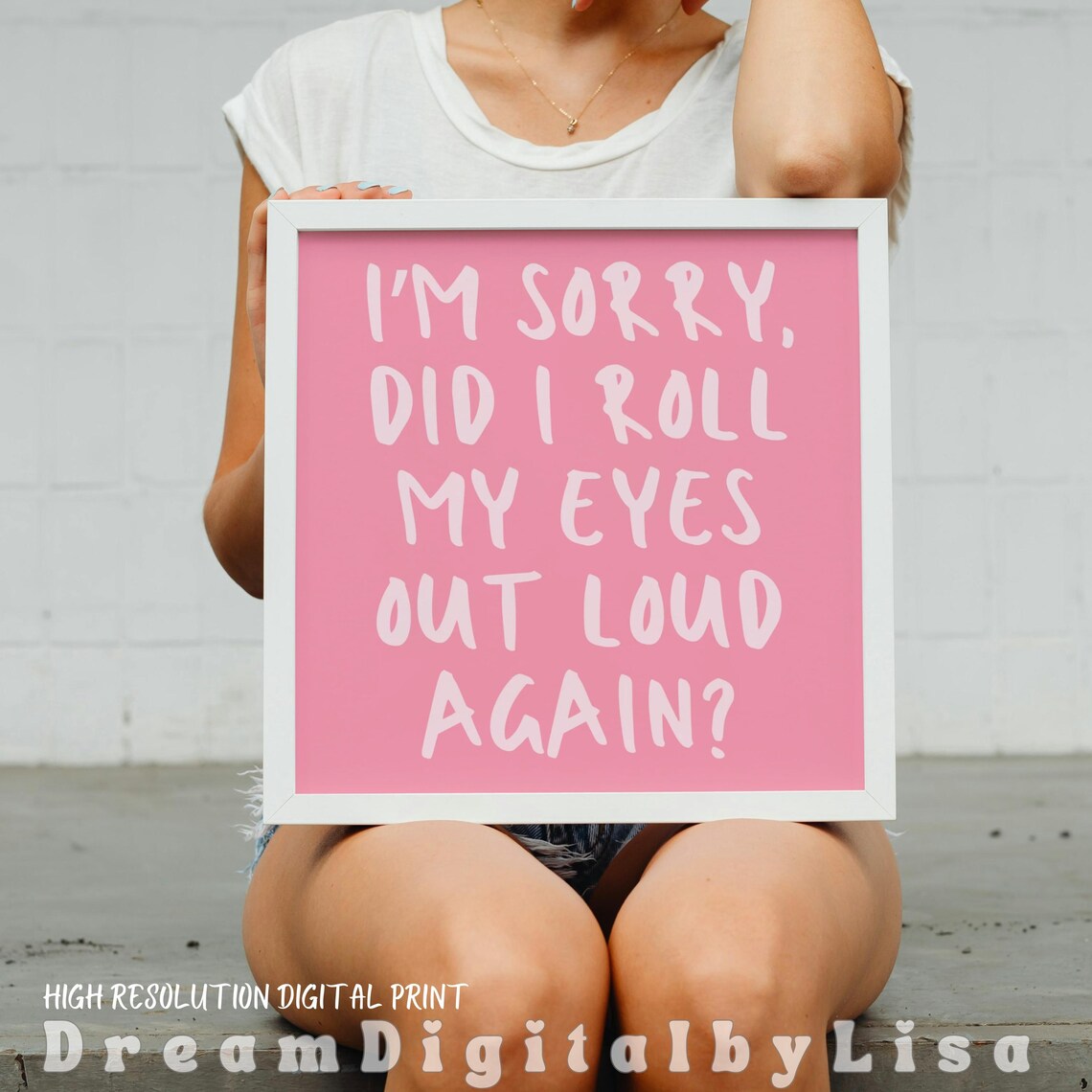 Sarcastic Humour Quote Print, Girls Bedroom Decor - Image 4