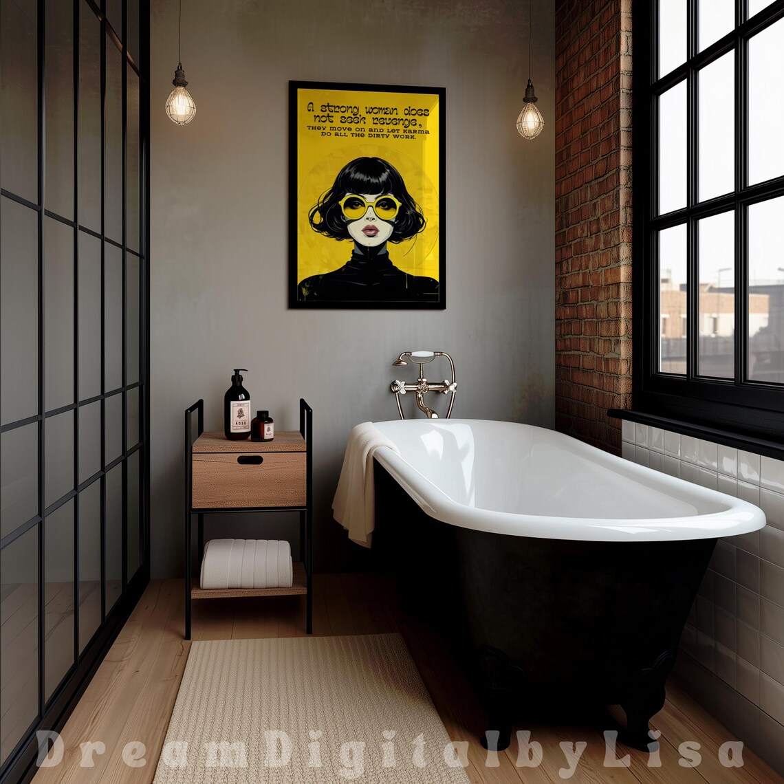 Pop Art Powerful Woman Quote, Feminist Poster - Image 2