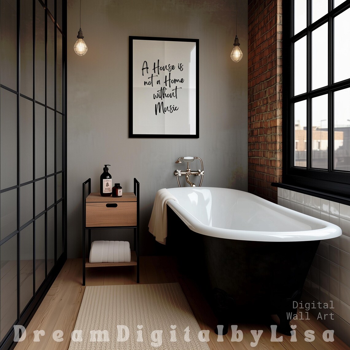 Music Quote Poster - A House Is Not A Home - Image 2