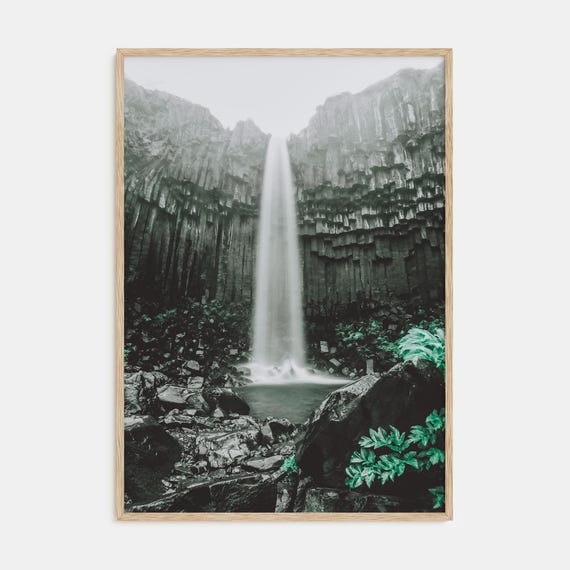 Fine Art Waterfall Print Color Photography Poster Nature Wall Decor Landscape Art Home Decoration Gift Idea