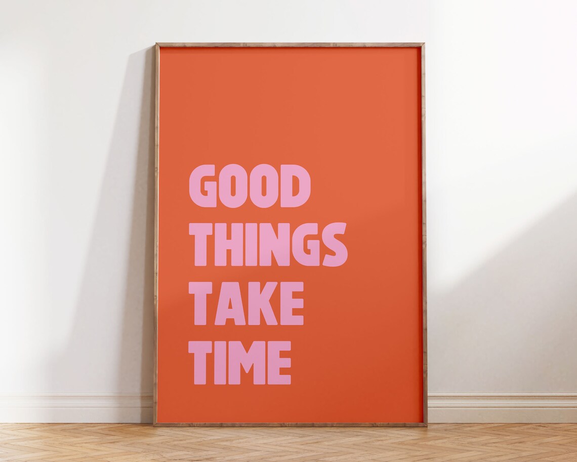 One Affirmation Poster, Retro Indie Wall Art Print