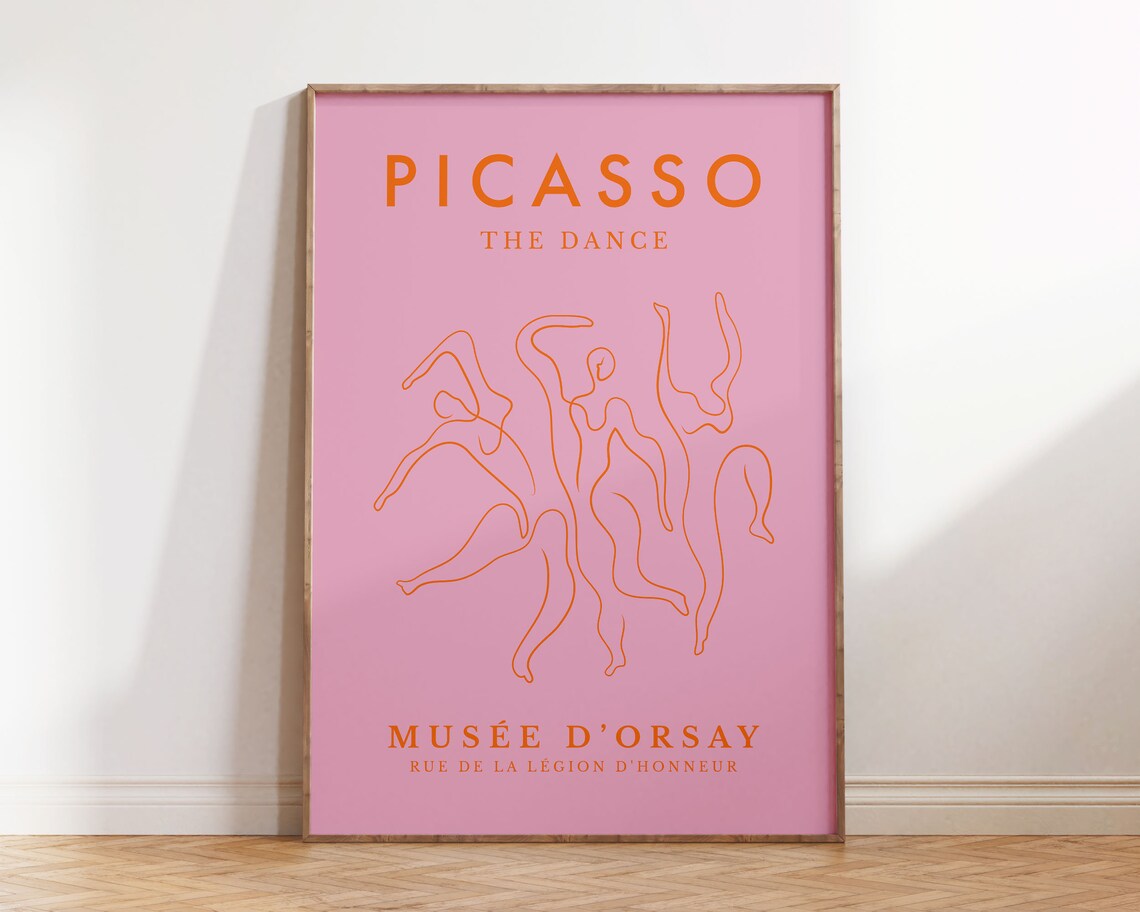 Picasso The Dance Retro Museum Exhibition Poster