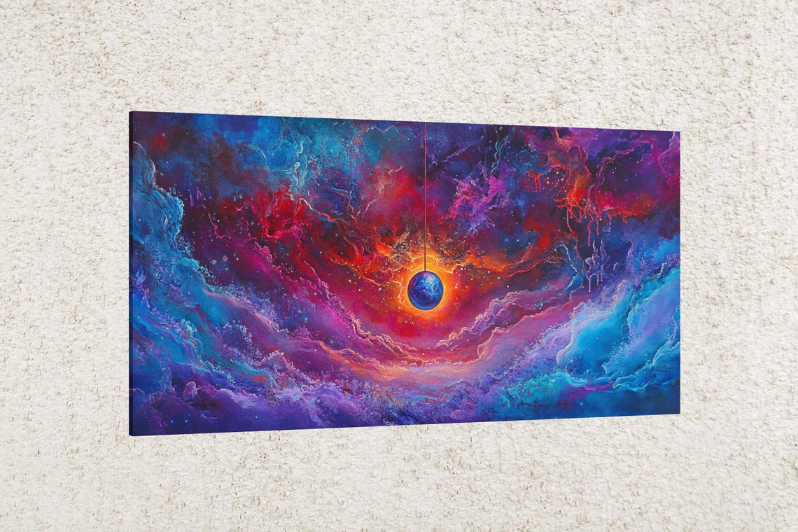 Galactic Scene - Abstract Art Print