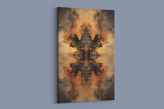 Rustic Kaleidoscope Pattern, Farmhouse Art Print
