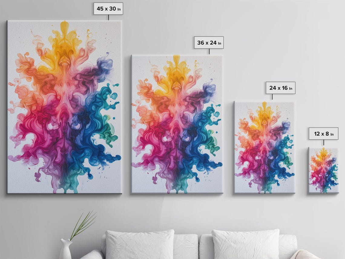 Color Burst Skull Art Print - Image 3