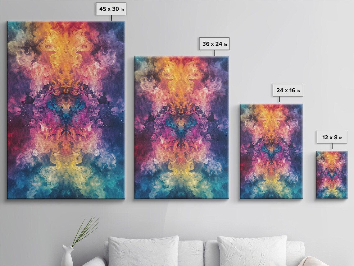 Radiant Spectrum Burst, Abstract Modern Poster - Image 3