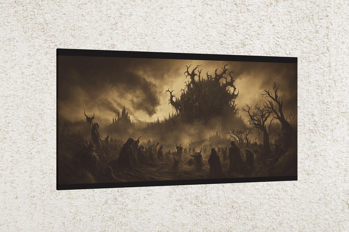 Forest Of Shadows, Moody Landscape Art Print - Image 2