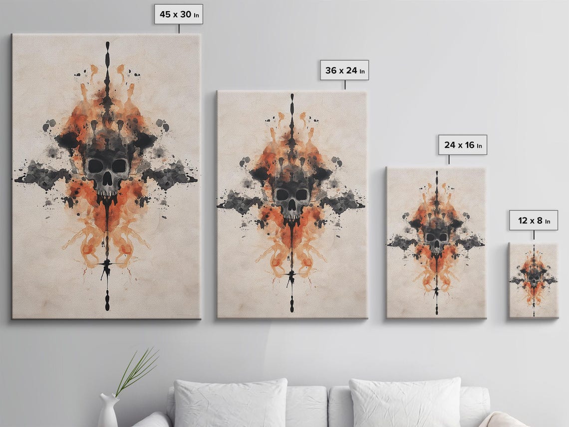 Abstract Skull Energy Burst Art Print - Image 3