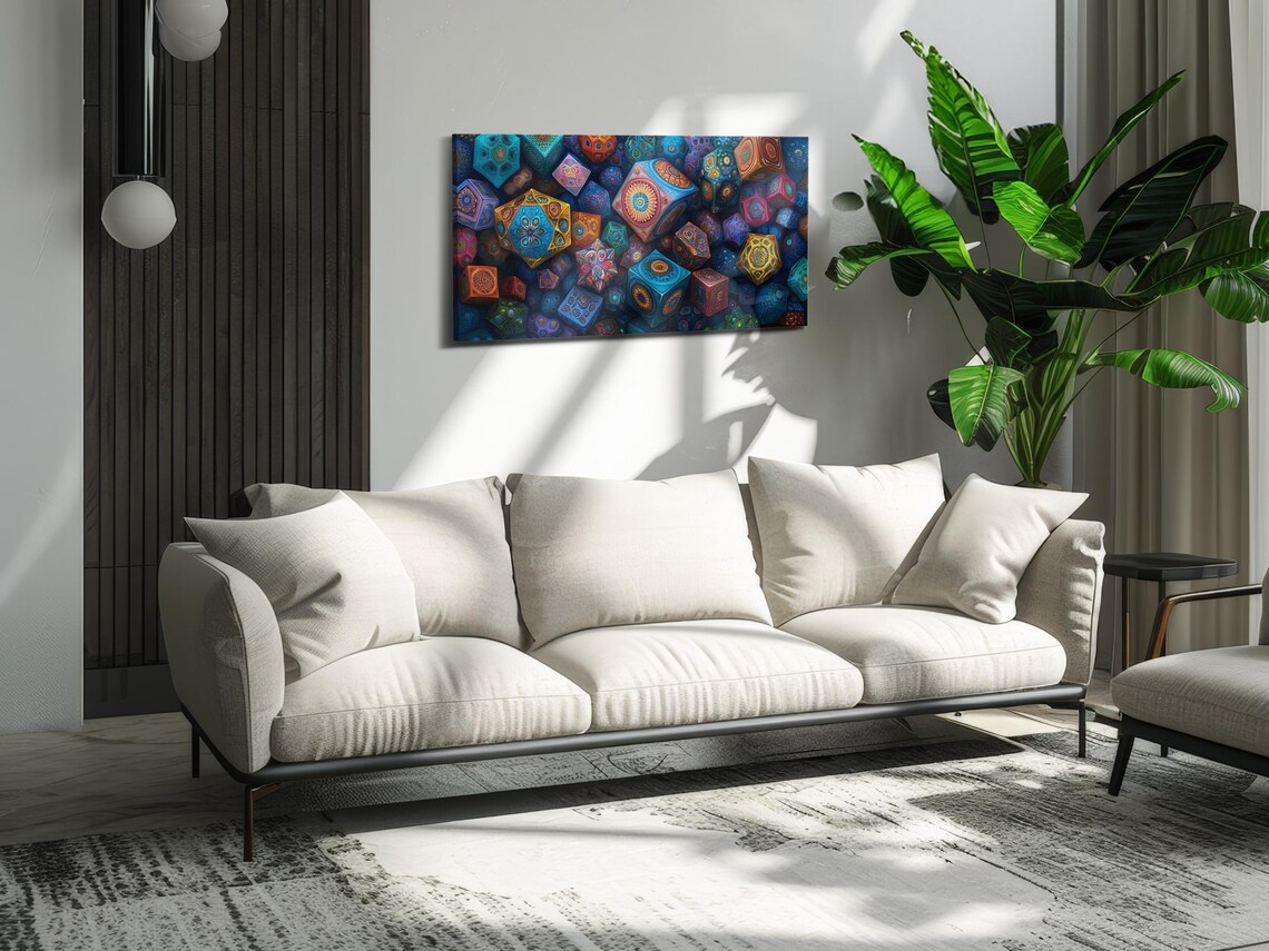 Geometric Mandala - Spiritual Wall Art - Image 2