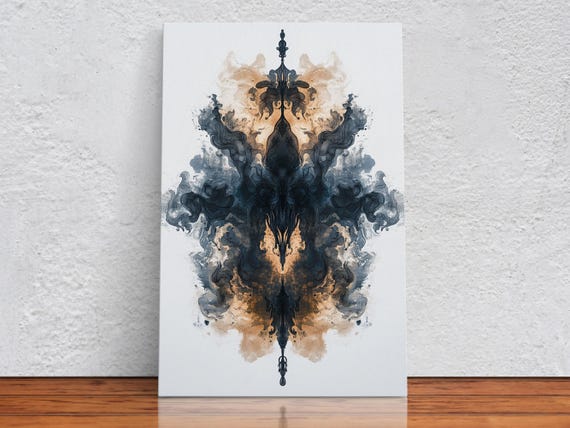 Dark Artistic Symmetry Poster Print