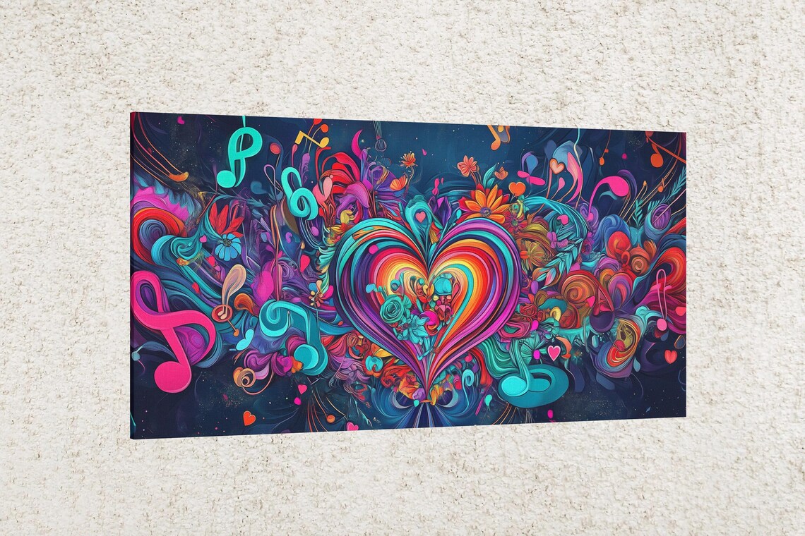 Romantic Melodies, Valentine's Day Wall Decor - Image 2