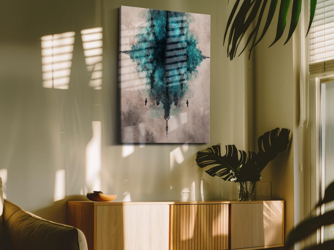 Mystical Ink Reflection Wall Art Print - Image 4