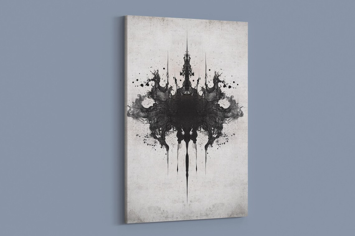 Ink Splatter Elegance, Abstract Style Art Print - Image 2