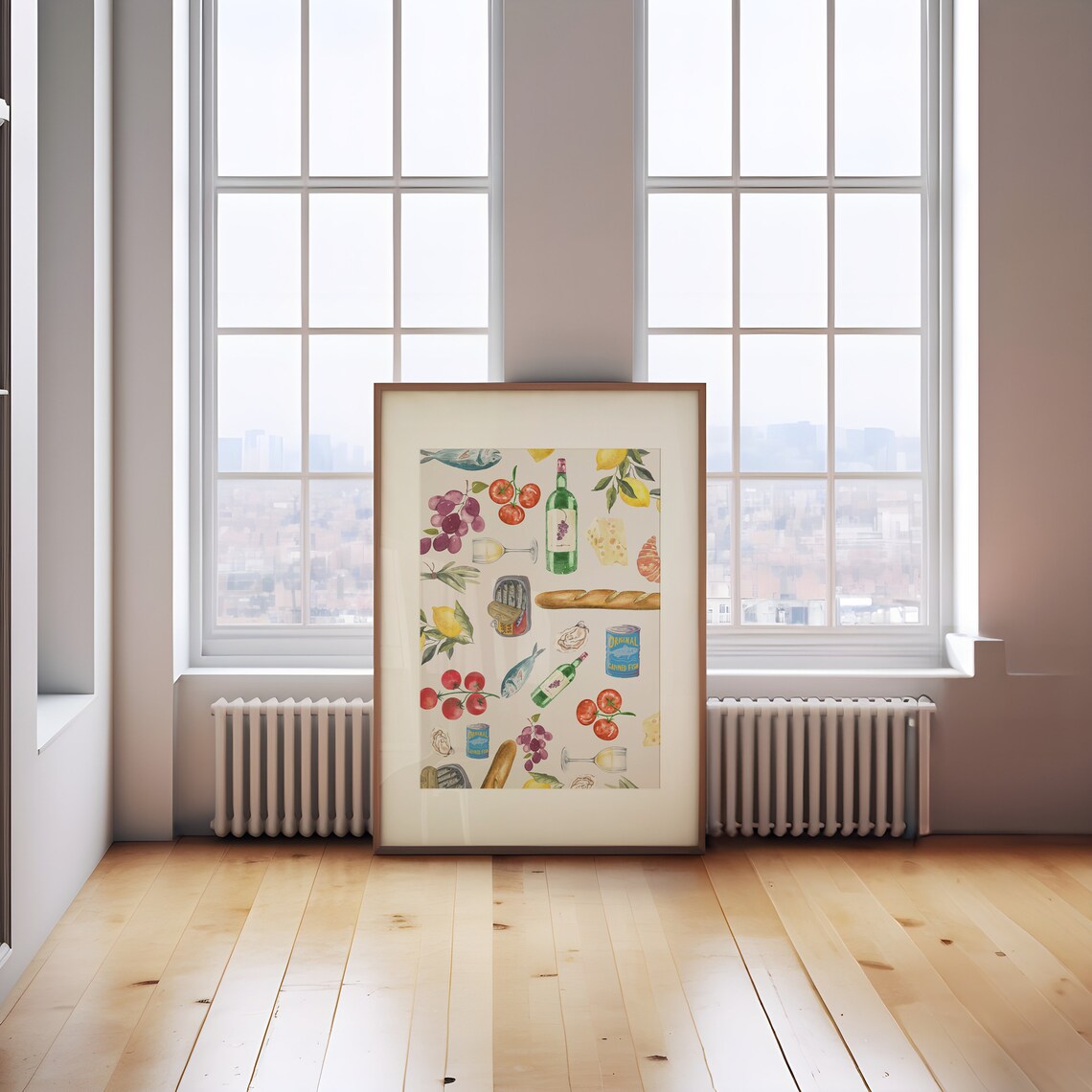 Trendy Girl Dinner Retro Kitchen Art Print