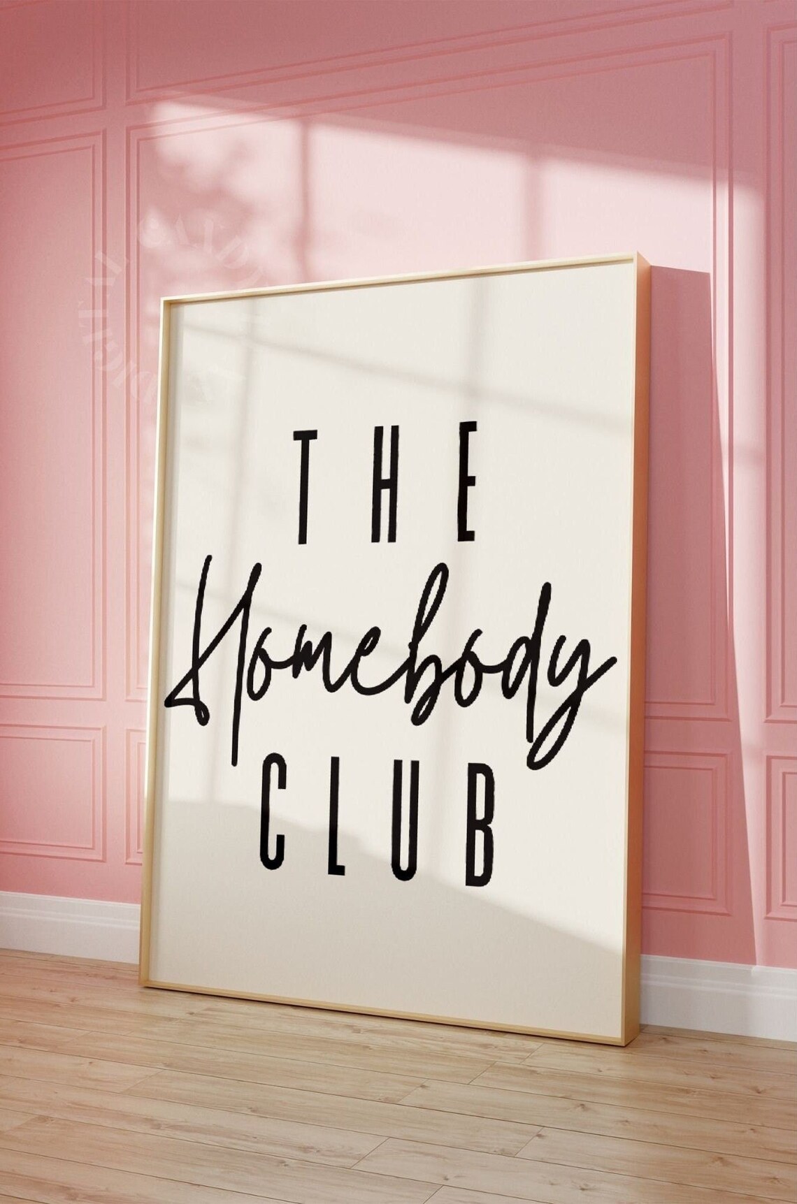The Homebody Club Living Room Poster Print