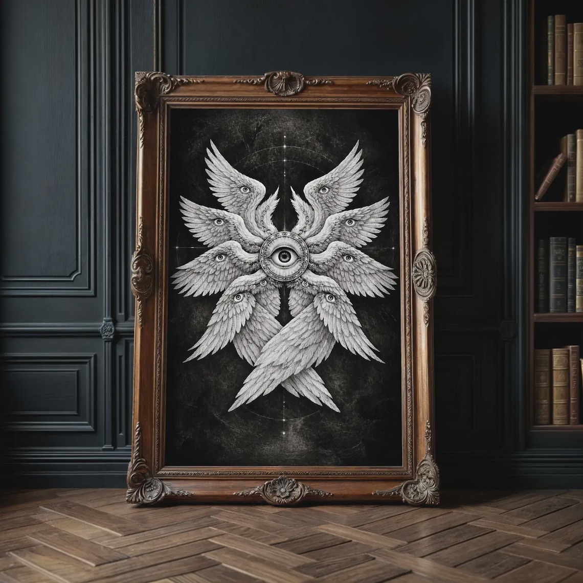 Biblically Accurate Angel, Gothic Religious Poster