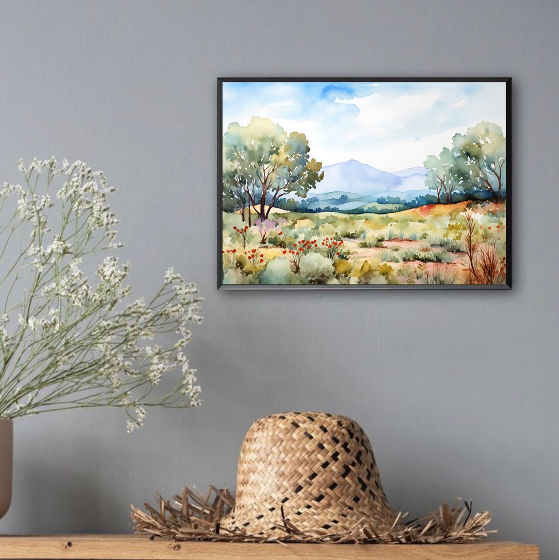Blue Ridge Mountains Minimalist Wall Art Print - Image 4