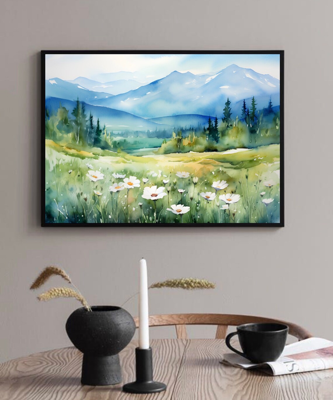 Eagle Mountain Minnesota Watercolor Art Print - Image 4