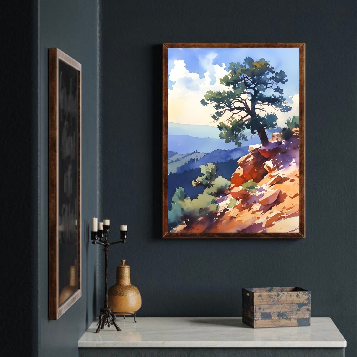 Ashley National Forest Utah Watercolor Art Print - Image 4