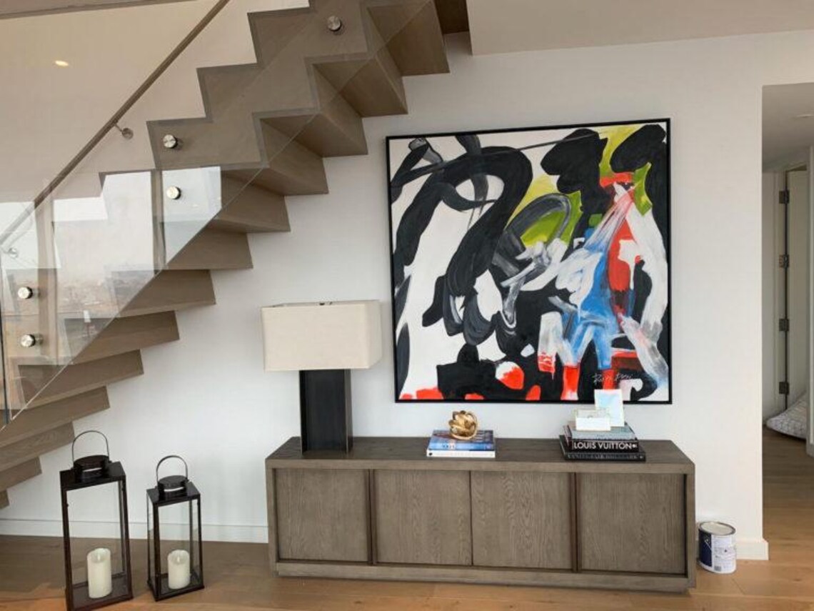 Graffiti Abstract Painting, Modern Living Room Art Print - Image 5