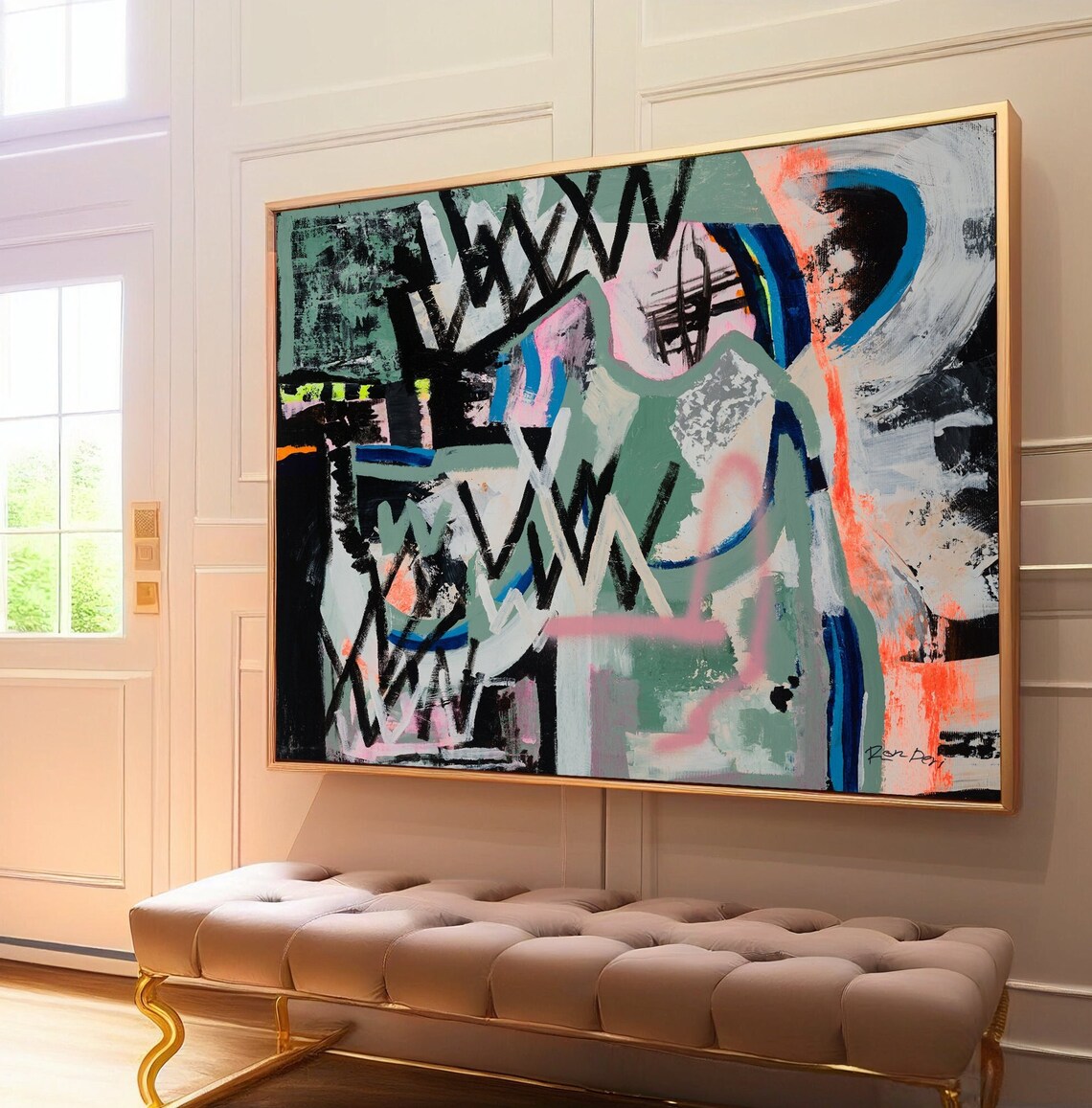 Ron Deri Abstract Composition, Modern Art Print - Image 3