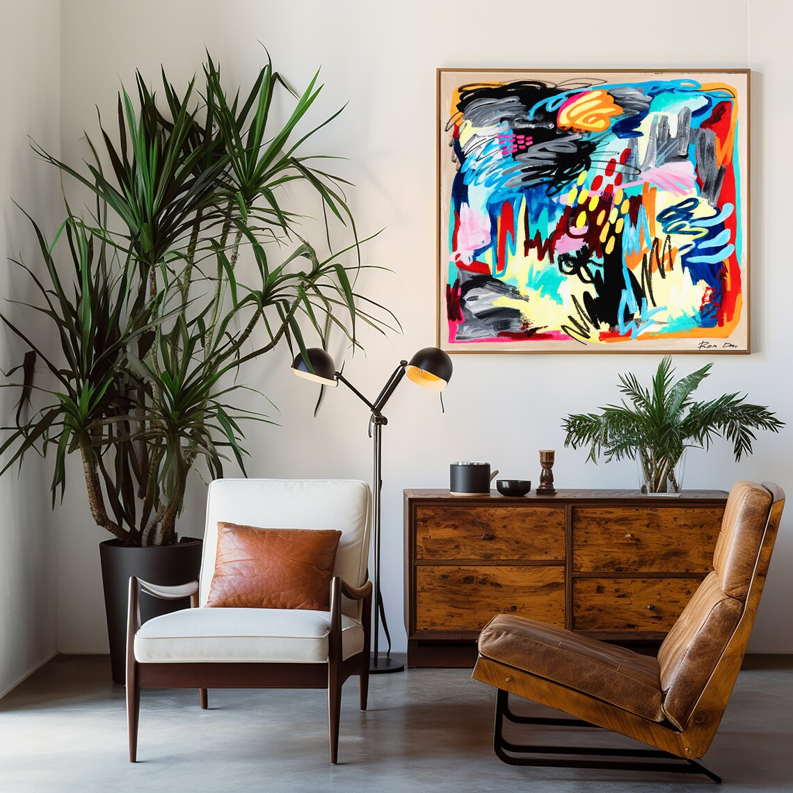 Contemporary Abstract Art Print, Living Room Decor - Image 5