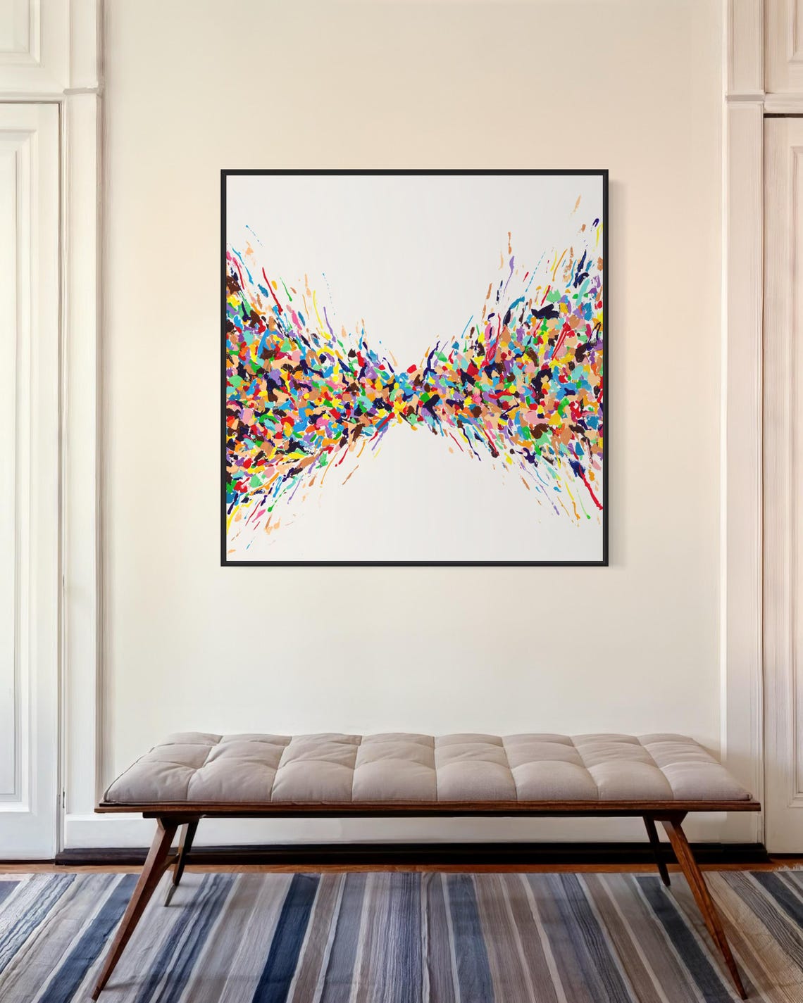 Color Burst Explosion Abstract Poster Radiant Rainbow Splash Art - Image 4