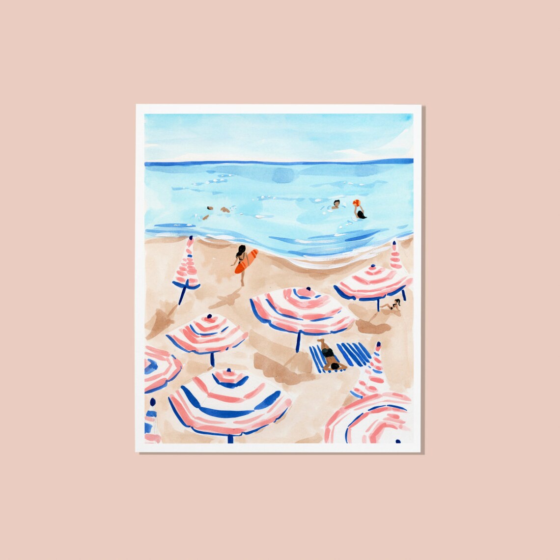 Beach Ocean Wall Art Print, Tropical Coastal Decor - Image 2