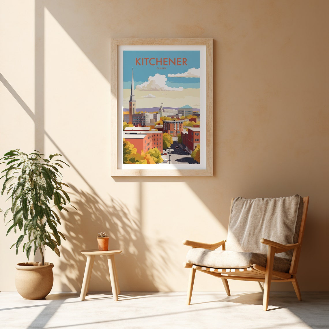 Kitchener Travel Poster Canada Poster Easy Print Travel Poster Gift Wall Art Hiking Gift For Her Gift For Him - Image 2
