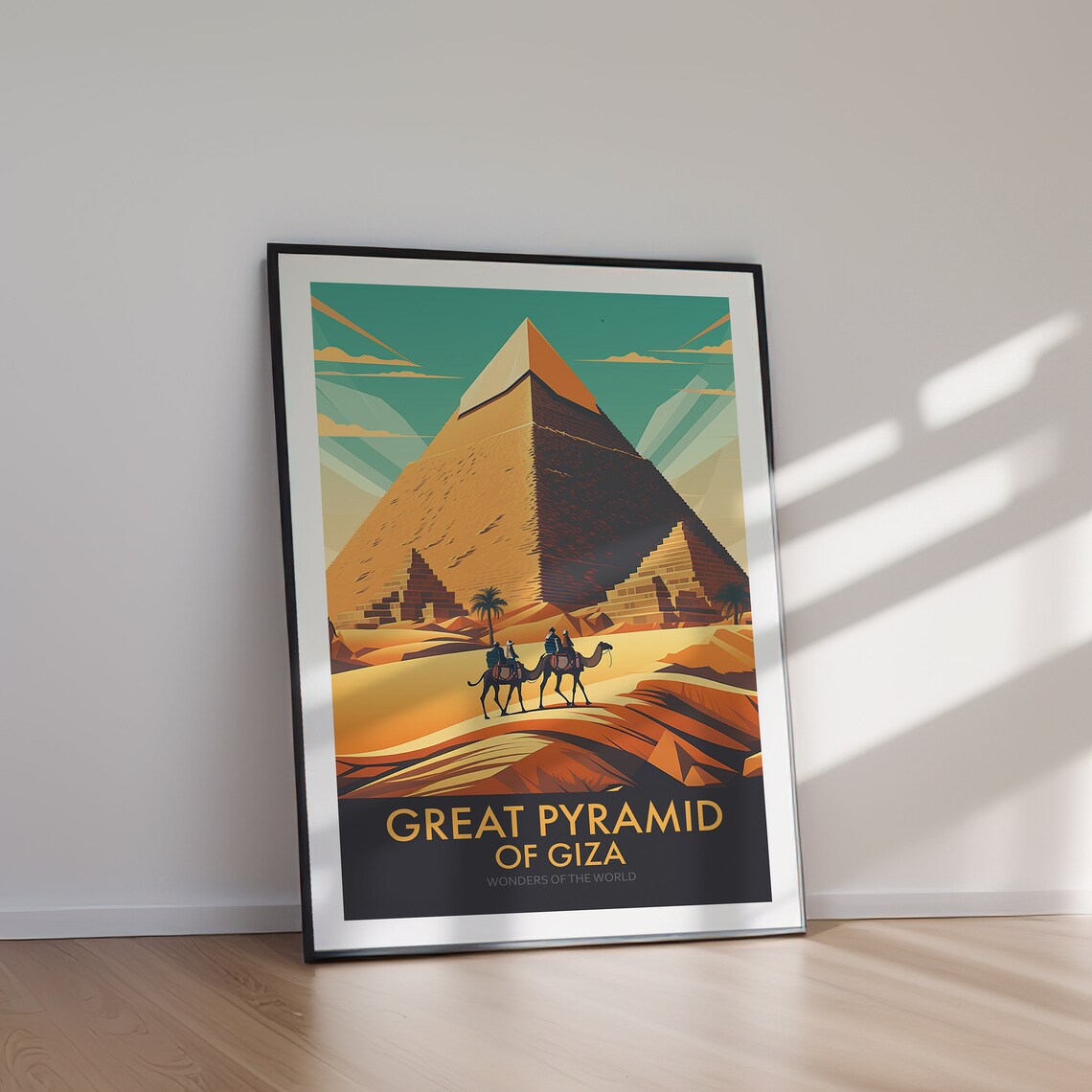 Great Pyramid of Giza Egypt Travel Poster - Image 2