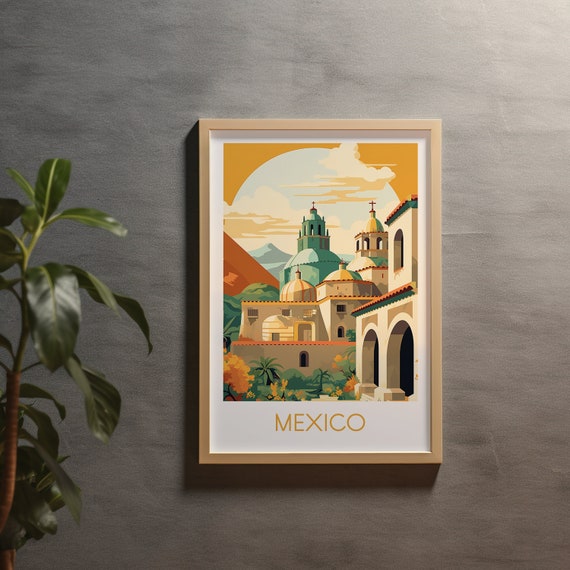 Mexico Travel Poster Art Print, World Culture