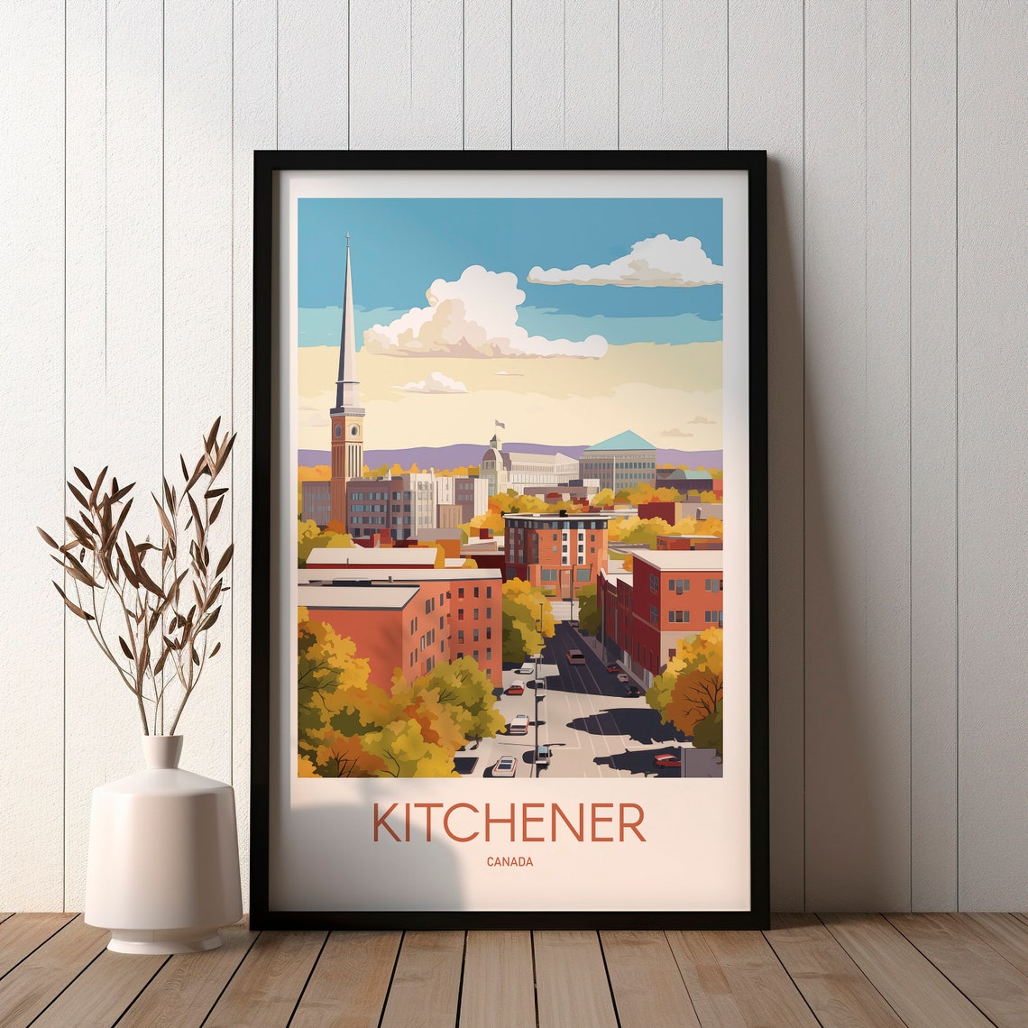 Kitchener Travel Poster Canada Poster Easy Print Travel Poster Gift Wall Art Hiking Gift For Her Gift For Him - Image 2