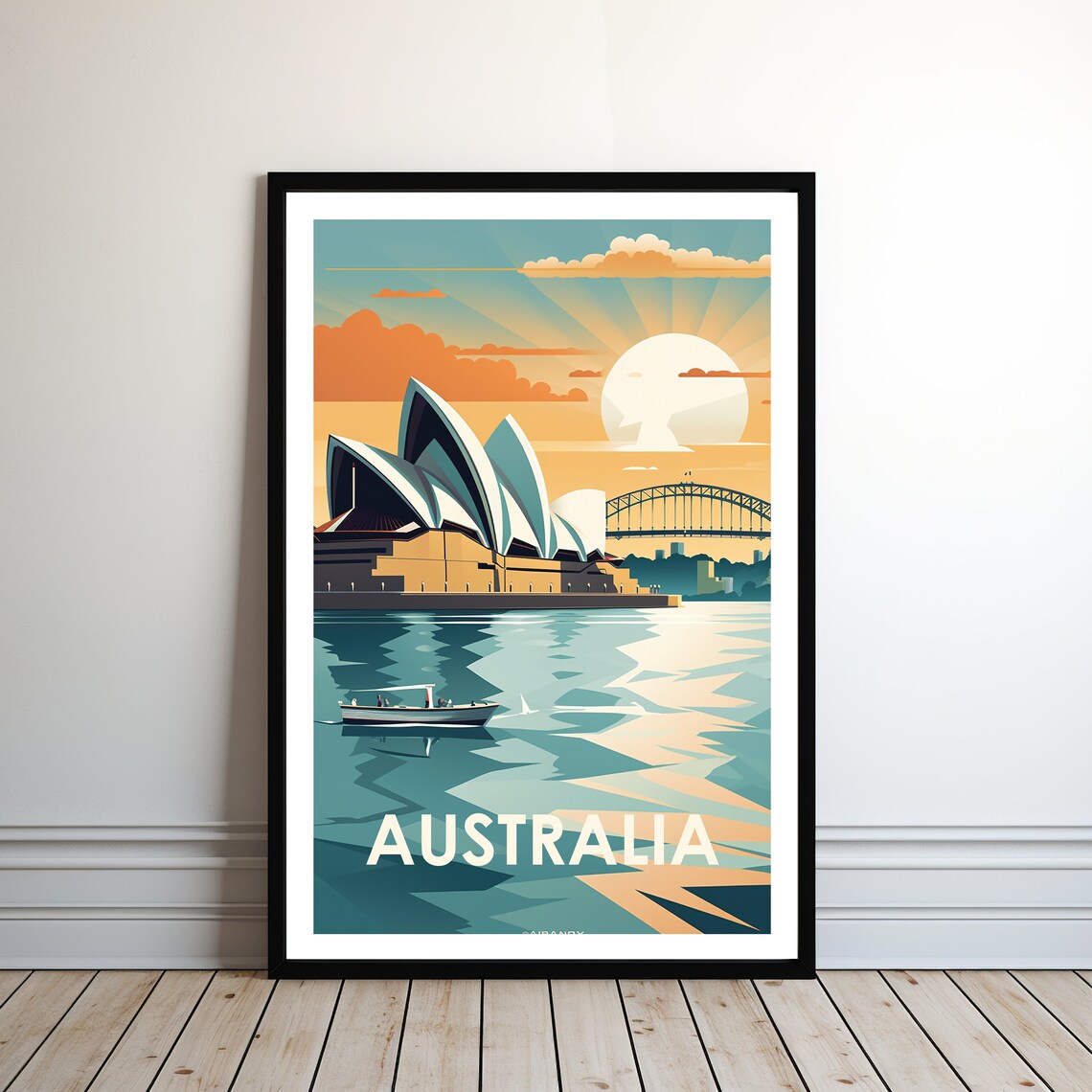 Australia Travel Poster, Australian Wall Art Print