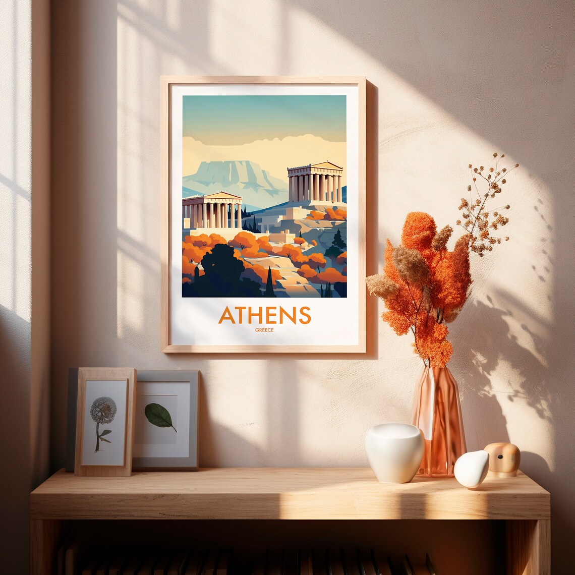 Athens Travel Poster, Europe Wall Art Print - Image 2